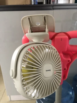 2000mAh Vežimėlis Ventiliatorius Asmens Nešiojamų Stalo Nešiojamą Kūdikio Lova Automobilio Sėdynės Ventiliatorius, Lanksčios USB Įkrovimo Ventiliatorius Vežimėlis Aušinimo Ventiliatorius