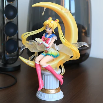 20cm Anime Usagi Tsukino PVC Animacinį Personažą Modelis Žaislų Kolekcija Dovana