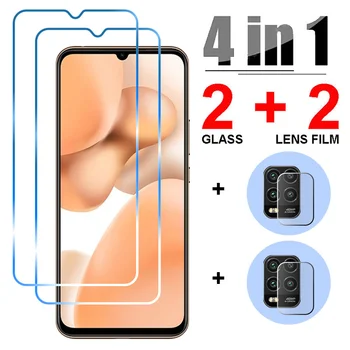 4 IN 1 Grūdintas Stiklas Xiaomi Mi 11 10 9 Lite 5G 10T 9T Pro Fotoaparato Objektyvą Filmas Xiaomi Poco X3 M3 M2 F2 Pro F3 C3 X2 Stiklo