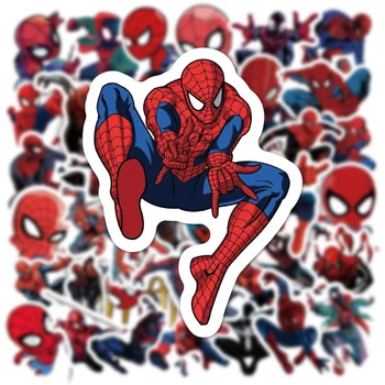 50Pcs Marvel Spiderman Grafiti Lipdukai Kawaii Vandeniui Estetinės Bagažo Nešiojamas Riedlentė Lipdukai, Žaislai Vaikams, Žaislai