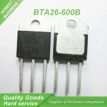 5vnt BTA26-600B BTA26600B BTA26-600 BTA26600 simetriniai triodiniai tiristoriai 25 Amp 600 Voltų TO-3P naujas originalus