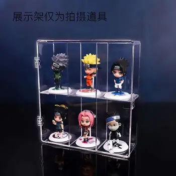 6 Vnt./set Naruto Anime Pav Žaislai Childen Sasuke Naruto Kakashi 7CM Lėlės Ninja Lėlių Modelio Papuošalus Kolekcines Mielas dovana