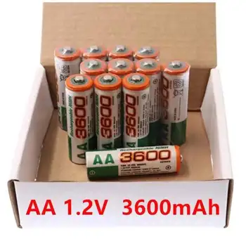Aa Įkraunamos Baterijos Pilas Recargables Aa 3600mah 1.2 V Ni-mh AA Baterijos, Baterijų, Tik Bundle 1 Kn(kilmės) 4-28 CE