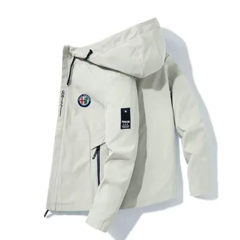 Alfa Romeo logo Europos drabužių lauko kempingas, alpinizmas striukė 2022 naujas vyrų kvėpuojantis hoodie švarkelis, nuotykių kostiumas