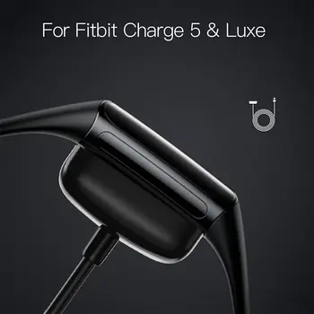 AWINNER Įkroviklio Fitbit Imti 5 - Atsarginės USB Įkroviklis Įkrovimo Kabelis Fitbit Luxe Kabelio Laikiklio Doko Adapteris