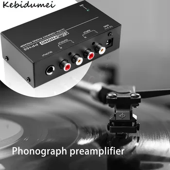 Dropshipping Ultra-Kompaktiškas Phono Preamp Preamplifier Su RCA, 1/4Inch Paramos TRS Sąsajos Preamplificador Phono Preamp PP400