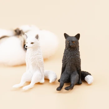 Japonija Kitan Gashapon Kapsulė Žaislai KITAN CLUBE Modeliavimas Gyvūnų Stalo Puošyba, Dekoravimas Neįtikėtinai Sėdint Fox