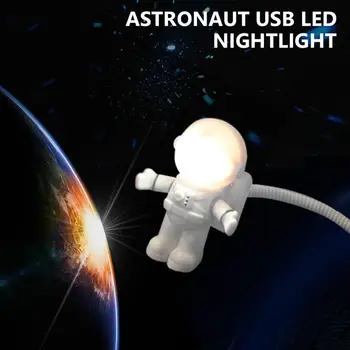 Judesio Jutiklis USB Astronautas LED pagrindiniai kištukiniai naktinių lempų lizdai Mokamas Lempa Virtuvės, Miegamojo, Laiptai, Prieškambario Spinta Spinta Spinta Naktį Lig