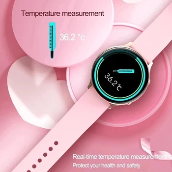 LIGE Temperatūra Smart Watch Moterų 2022 Kraujo Deguonies Ponios Vandeniui Sporto Apyrankė-Ultra plonas Vyrų Smartwatch 