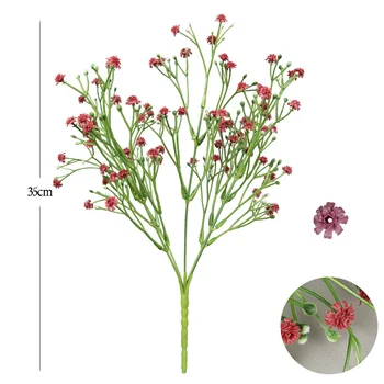 Modeliavimo puokštė lauko ekologiško projekto gėlių minkšta apdaila modeliavimas minkštas gumos gypsophila papuošti gėlių puokštę