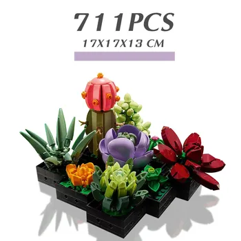 Naujas 2022 Orchidėja Succulents Gėlių Puokštė 10311 10309 Succulents Statybiniai Blokai, Plytos Miesto Romantiškas Draugai, Žaislai Mergaitėms Dovanų