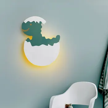 Naujas Atvykimo Mielas Vaikai Sienos Lempos LED Dinozaurų Kiaušinių Formos Animacinių filmų Miegamojo Lovos Sienos Šviesos Mergaitė Berniukas Baby vaikų Darželio Kambarys
