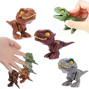 Pirštu Dinozaurų Anime Veiksmų Skaičiai Žaislai Juokinga Dino Kiaušinių Kūrybos Sudėtinga, Tyrannosaurus Modelis Fidget Žaislas