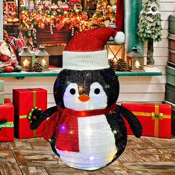 Pripučiamas Kalėdų senis besmegenis Žibintų Ornamentu Lempa LED Vejos Lempos Lauko Apdailos LED lemputės Milžinišką Šalies Naujųjų Metų Dekoras
