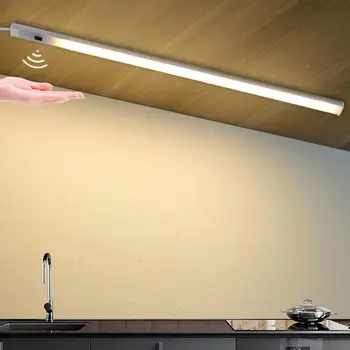 Rankų Valymo Judesio Jutiklis Šviesos diodų (LED) Pagal Kabineto Lightswith Jutiklis Ryšio Smart Įjungti /IŠJUNGTI Vonios kambarys, Baras lempos 20 30 40 50 cm