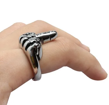 Roko Stiliaus Žiedas Tendencija Papuošalai Vertikalus didžiuoju Pirštu Modelio Žiedas Vyrams
