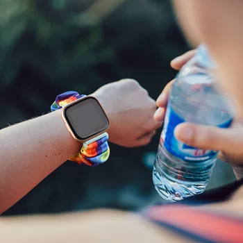 Scrunchie Elastiniu Diržu, Fitbit Versa 2/Versa Lite Žiūrėti Band Apyrankė Apyrankę, Fitbit Atvirkščiai SE Dirželis Smart Watchband