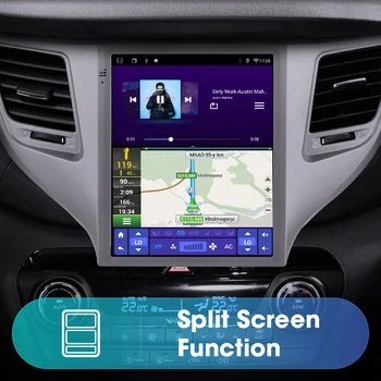 Srnubi Android 11.0 Automobilio Radijo Hyundai Tucson 3-2018 Multimedia Vaizdo 2Din 4G Wi-fi, Navigacija Carplay 9.7