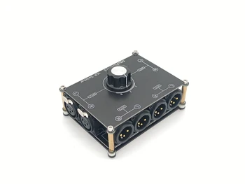 Subalansuota XLR Switcher 1-3 Iš, Garso Signalo Šaltinių Selektorių,Stereo perjungimas (X13)