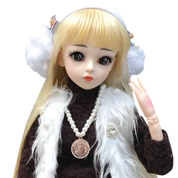 UCanaan 60CM Didelis BJD Doll 1/3 Mergaičių SD Lėlės 18 Kamuolys Sąnarių Kilnojamojo Mados Princesė Lėlė Mergaitė puošniai Apsirengti Žaislai
