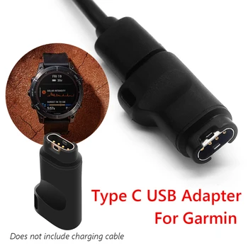 USB Tipo C Įkroviklio Adapteris, skirtas Garmin Fenix 7 / 7S / 7X Garmin Epix Žiūrėti Fenix 6 6s 5 Plus Smart Žiūrėti Įkrovimo Priedai