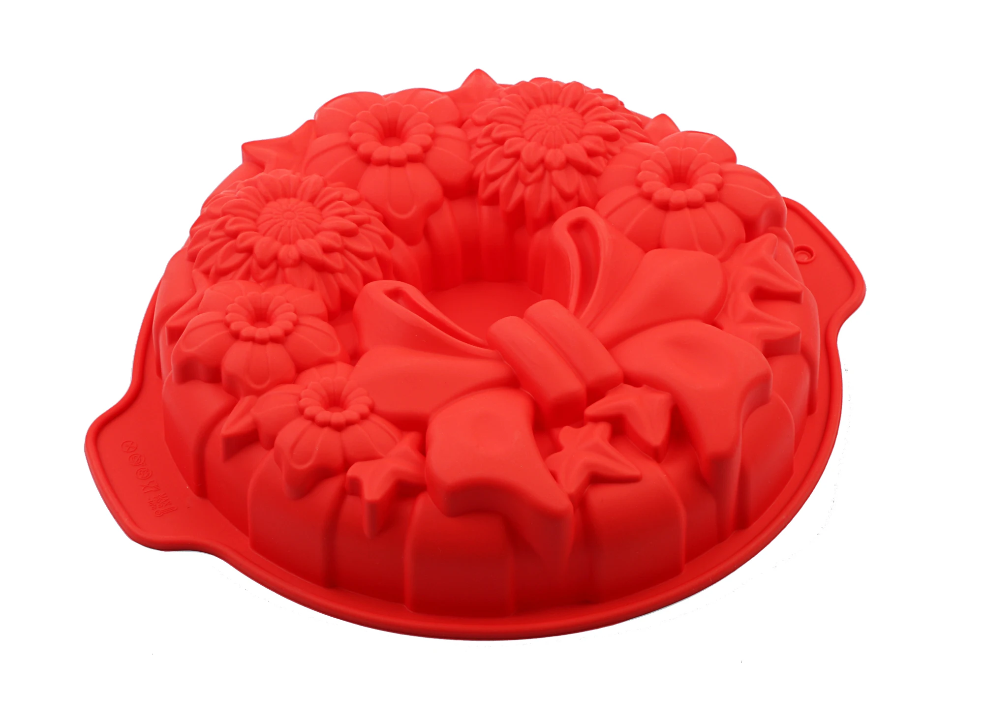 2019 Silikono tortas Gėlių Pan Silikono Tortas Pelėsių šifono Kepimo Įrankiai Šifono Tortas Apvalus Pica Keptuvėje Didelių pelėsių tortas pelėsių Nuotrauka 0