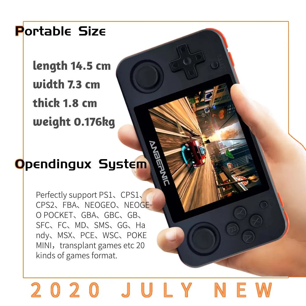 Anbernic RG350P Delninis Žaidimų Konsolės 3.5 IPS Ekranas 2500 Šviesą grąžinantys Žaidimai PS1 HDMI suderinamus Mini Pocket HD TV Žaidimas Žaidėjas Berniukas Dovana Nuotrauka 4