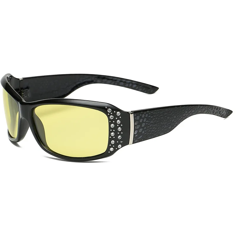 FENCHI vairavimo naktinio matymo akiniai poliarizuoti geltonos spalvos akiniai nuo saulės moterims, naktinio matymo akiniai automobilių oculos feminino zonnebril dames Nuotrauka 1