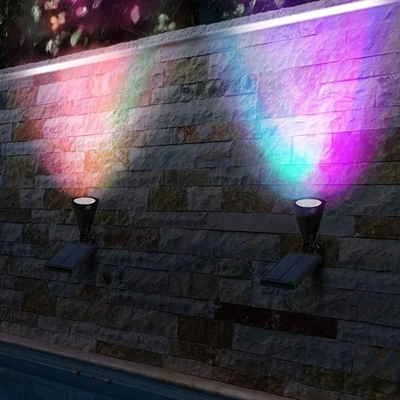 LED Lauko Saulės Šviesos RGB Spalva Keičiasi Vejos Grindų Lempos IP65 Vandeniui Kraštovaizdžio Dėmesio Sodo Puošmena Lauko Šviesos Nuotrauka 5