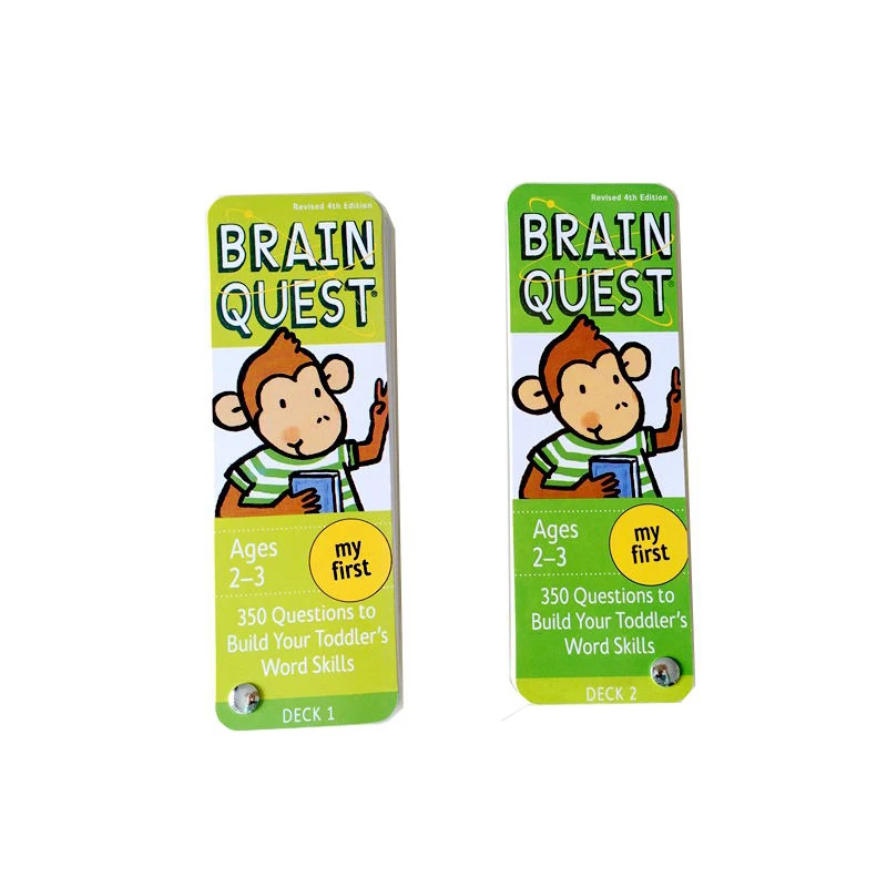 Smegenų Quest anglų kalba Intelektinės Plėtros Kortelės Lipdukas Knygų Klausimai Ir Atsakymai Kortelės Smart Start Vaikas, Vaikai Nuotrauka 4