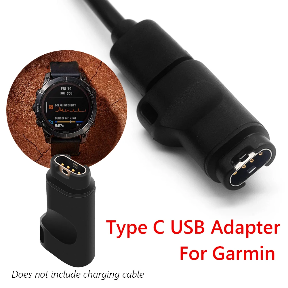 USB Tipo C Įkroviklio Adapteris, skirtas Garmin Fenix 7 / 7S / 7X Garmin Epix Žiūrėti Fenix 6 6s 5 Plus Smart Žiūrėti Įkrovimo Priedai Nuotrauka 0