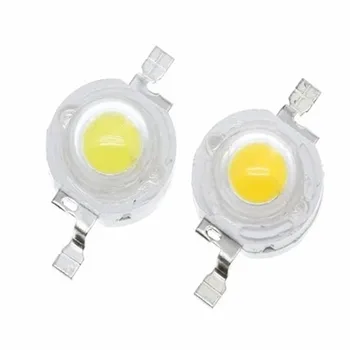 10VNT/DAUG led 1W 100-120LM LED Lemputė IC SMD Lempos Šviesa Dienos šviesa balta/šiltai balta 1W Didelės Galios LED Lempos granulių