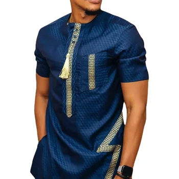 2022 Naujas Vasaros Mados Stiliaus Vyrų Afrikos Marškinėliai Trumpomis Rankovėmis Dashiki Afrikos Drabužių Vyrams