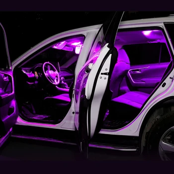 7PCS Automobilio LED Lemputė, Salono Lempa Kosmetinis Veidrodėlis Kamieno Šviesos Hyundai Santa Fe 3 DM 2013 m. m. m. 2016 m. 2017 Priedai