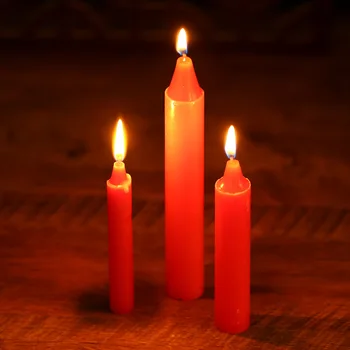8pcs Raudonos ir Baltos Žvakės, Namų Apšvietimas, Žvakių šviesa, Kaljanų, Žvakės, Namų Puošybai Gimtadienio Žvakės