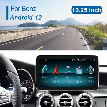 BT IPS Jutiklinį Ekraną, GPS Navigacija, Automobilių Multimedia Player Carplay Mercedes Benz S Class W221 W216 2006-2013 M. Android 