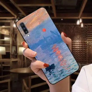 Claude Monet Impresionizmo Tapytojas Telefono Dangtelį Samsung Galaxy A32 A12 A52 A21S A50 A20E A30S A40 A51 A71 A70 A6 A8 Atvejais