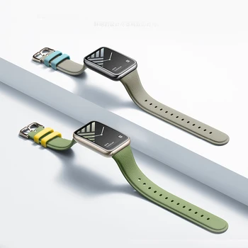 Dirželis Xiaomi Mi Juosta 7 Pro Dirbtiniais odos tekstūra silikoninės Apyrankės Apyrankės Smart Žiūrėti Miband 7 Pro Watchband Dirželiai