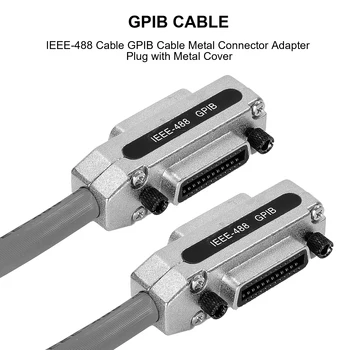 IEEE488 Kabelis IEEE 488 Didelės Spartos Perdavimo Gpib Linija IEEE-488 GPIB Autobusų Sąsajos Kabelis Metalo Jungties Adapteriu, Plug and Play