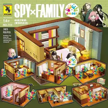 Kalėdų Dovanos, Spy x Šeimos Kambarį, Statyba Blokai Populiarus Anime Arnia Mini figūrėlių, Namas Plytų Žaislai Vaikams