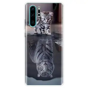 Kietas Gyvūnų Didelis Katinas Tigras Padengti Telefoną Atveju Huawei Y5 Y6 Y7 Y9S P Smart Z 2019 Garbę 10 Lite 9 20 9X 8S 8X 8A Pro 7A 7X Coque