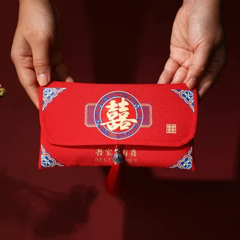 Kinų Stiliaus Vestuvių Wan Yuanbu Vestuvių Prekių Kūrybos Laimingas Simbolių Užpildyti Maišą Arbatos Pasikeitė Grįžti Raudona Envelopes666