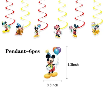 Minnie Mouse Mickey Mouse Temą Vaikų Gimtadienio Dekoracija Vaikų, Kūdikių Dušas Prekių Balionas Traukti Gėlių Metų Vėliava