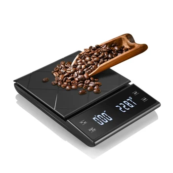 Namų ūkio vertus-paruošta elektroninių kavos masto maisto kepimo masto su laiko virtuvė masto komercinių touch screen laiko skalė