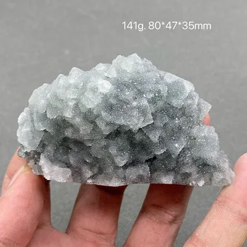 Natūralus Kinijos fujian žalia stiklo fluorito mineralinių standartas kristalų rūdos pavyzdys akmuo