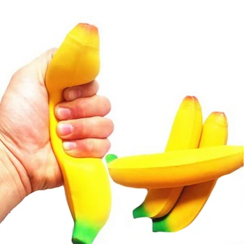 Naujas 18cm 1PC Mielas Bananų Plonas Super Lėtai Auga Modeliavimas Vaisių Telefono Dirželiai, Minkštas Kremas Kvepianti Duona, Pyragas Vaikas Įdomus Žaislas Dovana