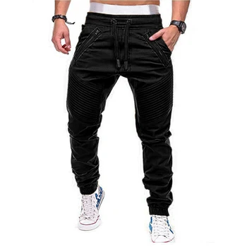 Naujas Vyrų Mados Multi-funkcija Kišenėje darbo drabužiai vyriškos Sportinės Kelnės Prarasti vyriški Laisvalaikio Fitneso Kelnės, vyriški Jogger kelnės
