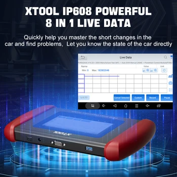 XTOOL InPlus IP608 Auto Diagnostikos Įrankiai Visos Sistemos Profesinės OBD2 Skenavimo Įrankiai 8+ Atstato PSSS DPF Auto VIN Nemokamai Atnaujinti Online