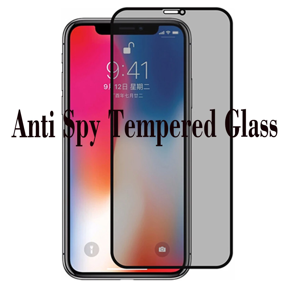 100vnt 21D 10D 9D Anti Spy Grūdintas Stiklas iPhone 14 13 12 11 Pro XR X XS MAX 6 7 8 Minkštas Matinis Keramikos Screen Protector Filmas Nuotrauka 2