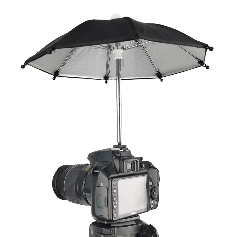 1PC Juoda Dslr Fotoaparatas Skėtis skėtį nuo saulės, Lietaus Turėtojas Bendro vaizdo Kameros Fotografijos Kamera Skėtis Nuotrauka 0